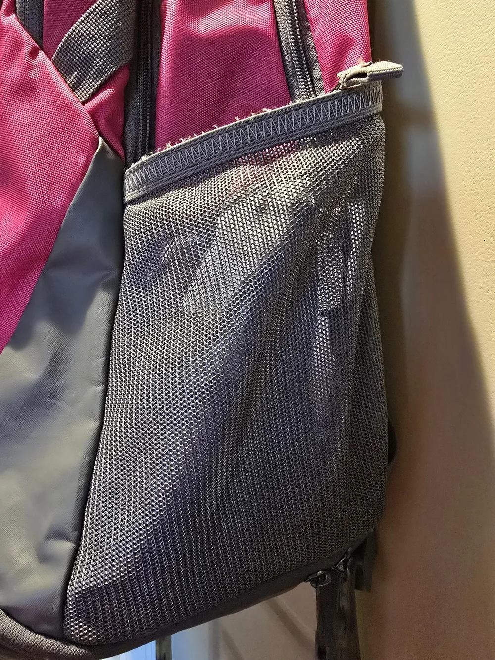 Under Armour Pink and Gray Backpack with Storm Protection